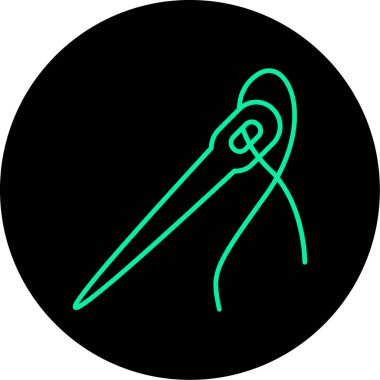 Bir doğrunun eşsiz vektör çizgisi simgesi