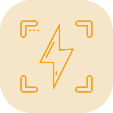 Bir güç simgesinin vektör illüstrasyonu