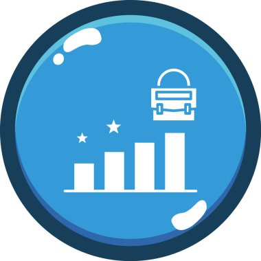 Siyah çemberli mavi arkaplanın vektör çizimi