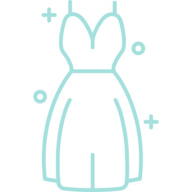 Kıyafetler. Web simgesi basit illüstrasyon