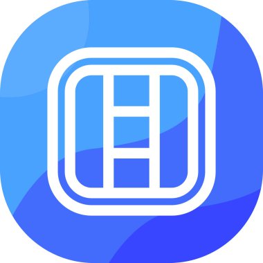 Tek bir harf simgesinin vektör illüstrasyonu