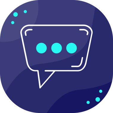 Konuş. Web simgesi basit illüstrasyon