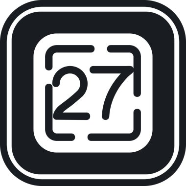 takvim simgesini, basit vektör çizim