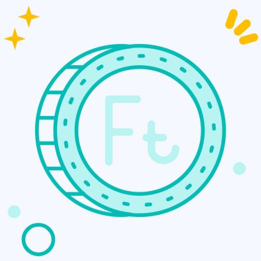 Beyaz arka planda izole edilmiş plaka simgesindeki çizgi kumarhane çipleri. Kumarhane. Renkli taslak konsepti. vektör