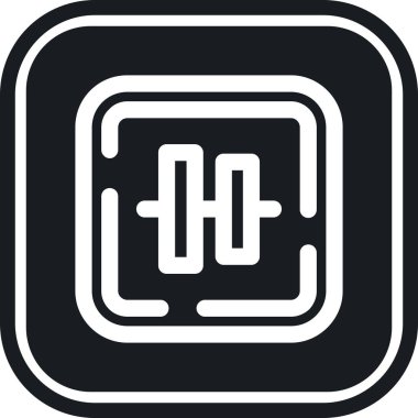 Tek bir simgenin vektör illüstrasyonu