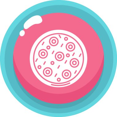 pizza. Web simgesi basit illüstrasyon