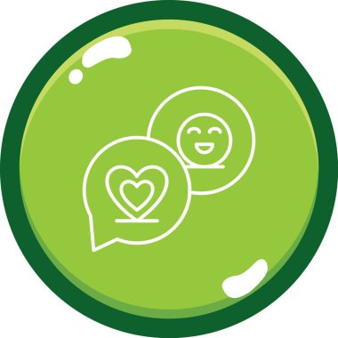 Kalp ikonu vektör illüstrasyonu