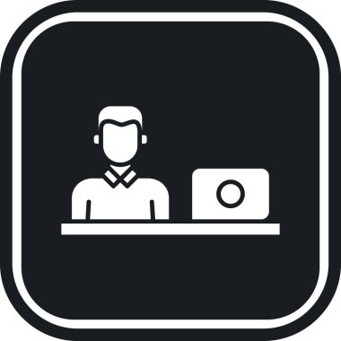 iş kartı vektör simgesi