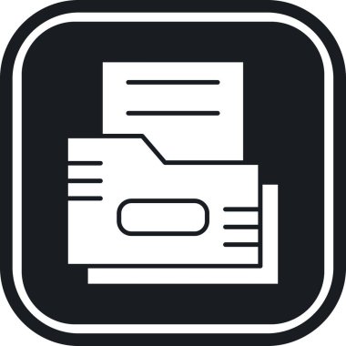 belge simgesi vektör illüstrasyonu