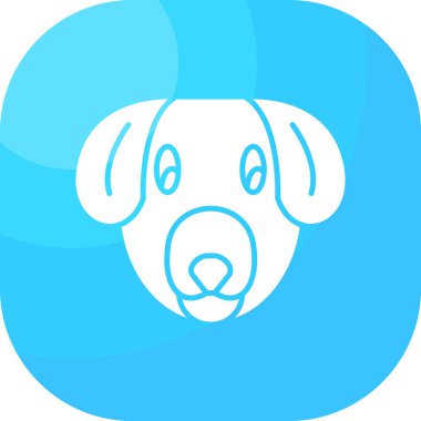 köpek simgesi vektör illüstrasyonu