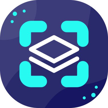 Blockchain simgesinin vektör illüstrasyonu