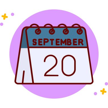 Ağustos 2 Takvim simgesi tasarım vektörü