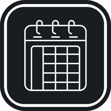 tarih vektör simgesi. biçim düz yuvarlak kare düğme, gri ve gri renkler, beyaz arkaplan