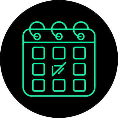 takvim tarihi simgesi vektör illüstrasyon