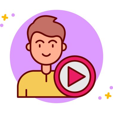 video oynatıcı vektör simgesi