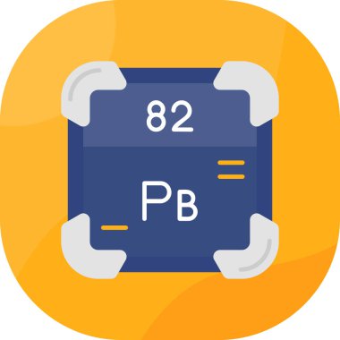 Kimyasal düz ikon vektör çizimi