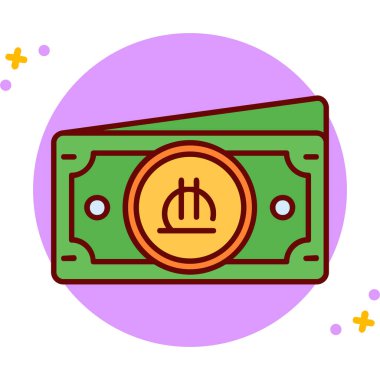 Dolar. Web simgesi basit tasarım