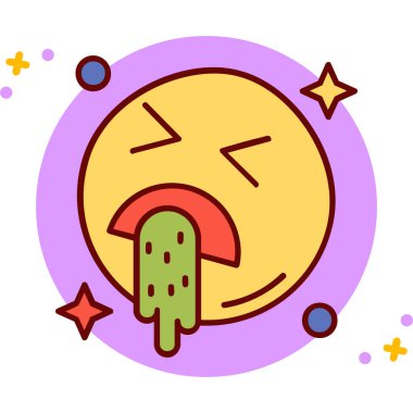 Tatlı kawaii dondurma karikatürü