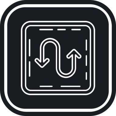 ok yönü simgesi ana hat biçiminde