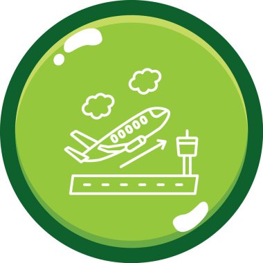 Uçak uçuş simgesi, basit biçim