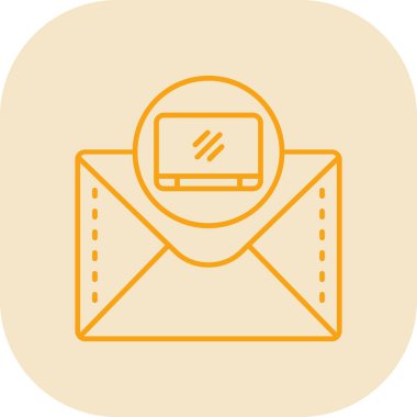 E- posta ileti satırı biçimi simgesi içeren zarf