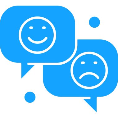 Sohbet simgesi vektör illüstrasyonu