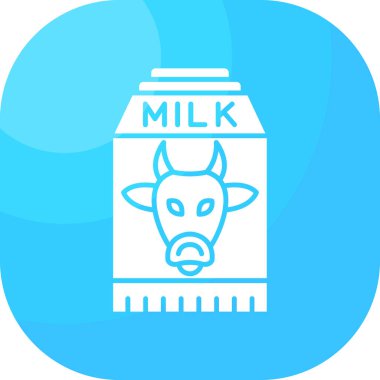 süt ikonu vektör illüstrasyonu