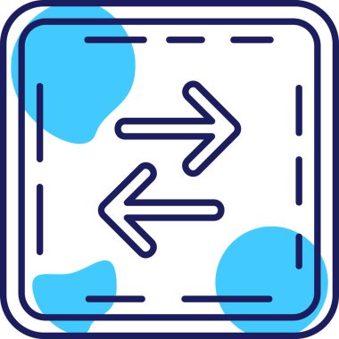 Yön. Web simgesi basit illüstrasyon