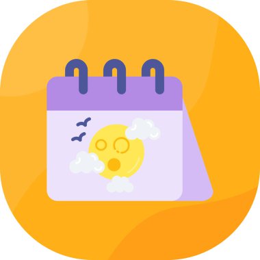 Takvim. Web simgesi basit illüstrasyon