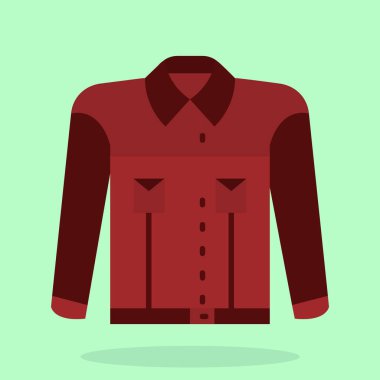 shirt simgesi vektör illüstrasyonu