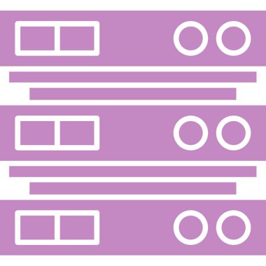 Sunucu. Web simgesi basit illüstrasyon