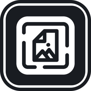 Haritası ve dağı olan modern bir simgenin vektör çizimi