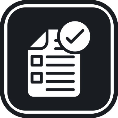 işaretleme simgesine sahip belge, basit tasarım