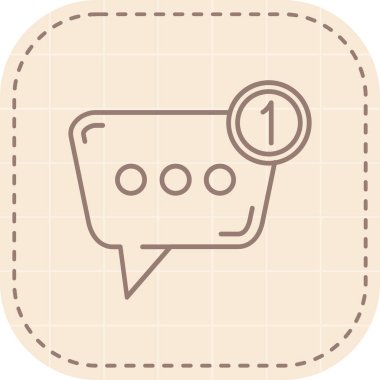 Mesaj sohbet simge vektör çizim