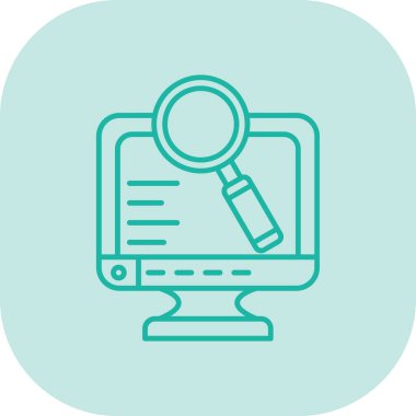 Arama vektörü simgesi modern basit illüstrasyon