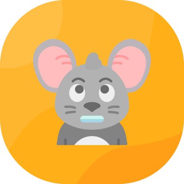 Sevimli çizgi fare vektör çizim