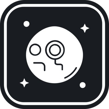 uzaylı simgesi, basit biçim