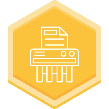 Yazıcı. Web simgesi basit illüstrasyon