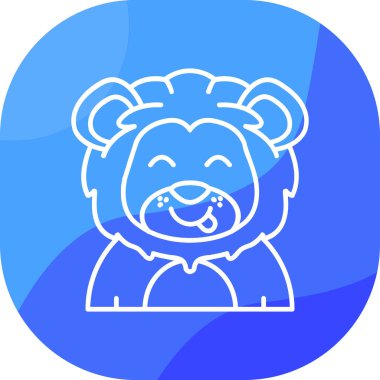 Dolu çizgi ayı simgesi beyaz arkaplanda izole edildi. Hayvan ikonu. Hayvan sembolü. vektör.