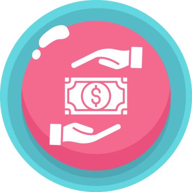 Dolar. Web simgesi basit illüstrasyon