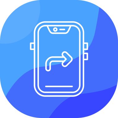 Mobil simgenin vektör illüstrasyonu