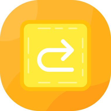 Yön ok ikonu vektör illüstrasyonu