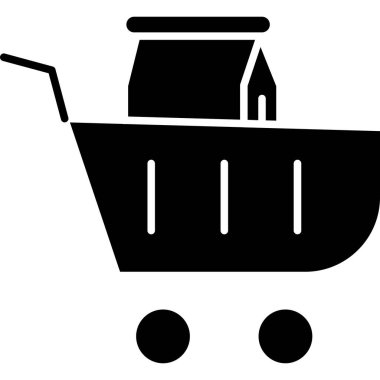 Alışveriş arabası. Basit tasarım