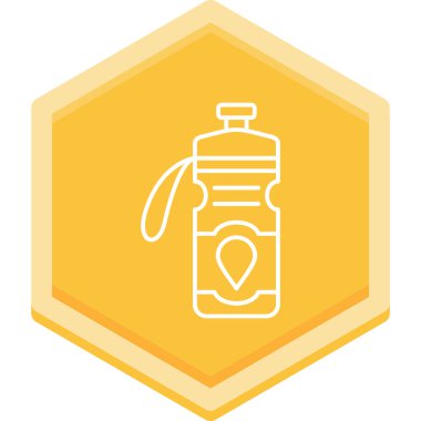 Şişe. Web simgesi basit illüstrasyon