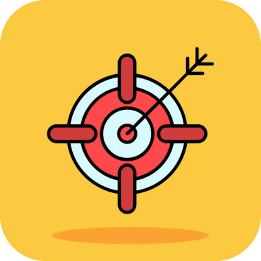 hedef simge, vektör illüstrasyonu