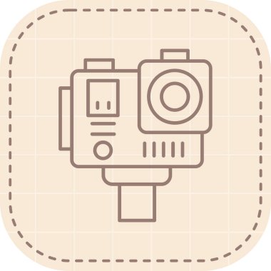 Kamera simgesinin vektör illüstrasyonu