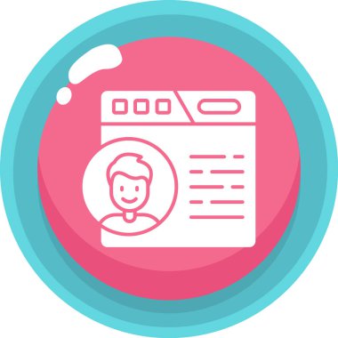 Bebek kartı. Web simgesi basit illüstrasyon