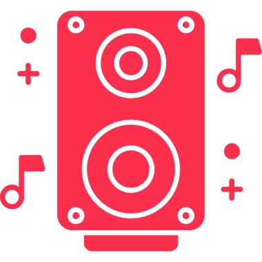 Modern kırmızı simgenin vektör illüstrasyonu