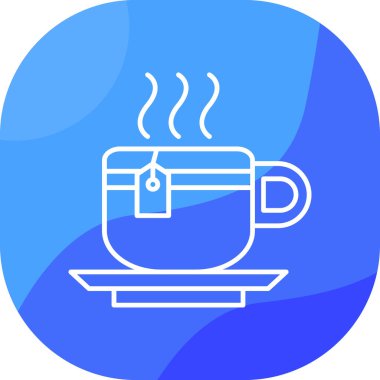 Bardak. Web simgesi basit illüstrasyon