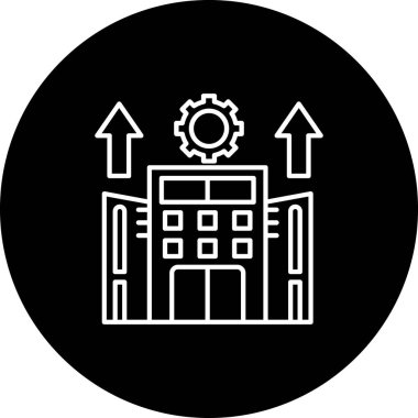 Yapı simgesinin vektör illüstrasyonu